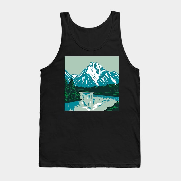 Jackson Hole Valley Wyoming Tank Top by Art by Ergate